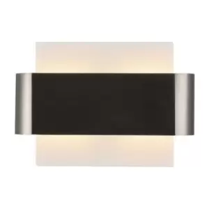 Image of Wall lamp Damo Nickel satin 2 bulbs 19cm