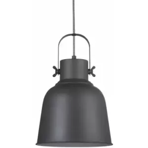 image of Nordlux Adrian 25cm Dome Pendant Ceiling Light Black, E27