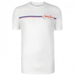 image of Jack and Jones Chilled T Shirt Mens - White