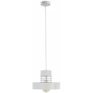 Image of Keter Bossi Wire Dome Pendant Ceiling Light Gold, White, 30cm, 1x E27