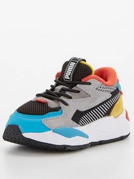 Puma Rs-z Infant Trainer - Blue/Black, Size 8