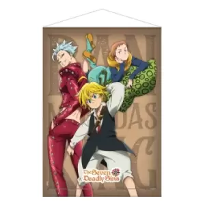 Image of The Seven Deadly Sins Wallscroll Ban, Meliodas & King 50 x 70 cm