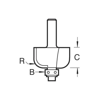 Image of Trend - C059X1/4 SELF GUIDED RADIUS 4.8MM
