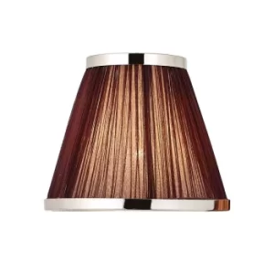 Image of Suffolk Chocolate And Nickel Eight Inch Shade, E14