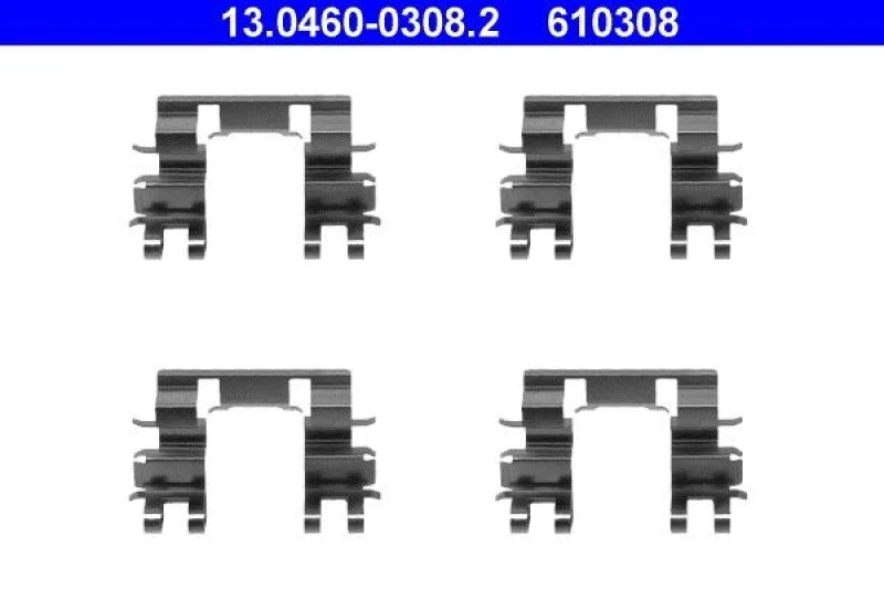 Image of ATE 13.0460-0308.2 Accessory Kit, disc brake pads Accessory Kit,disc brake pads (1164)