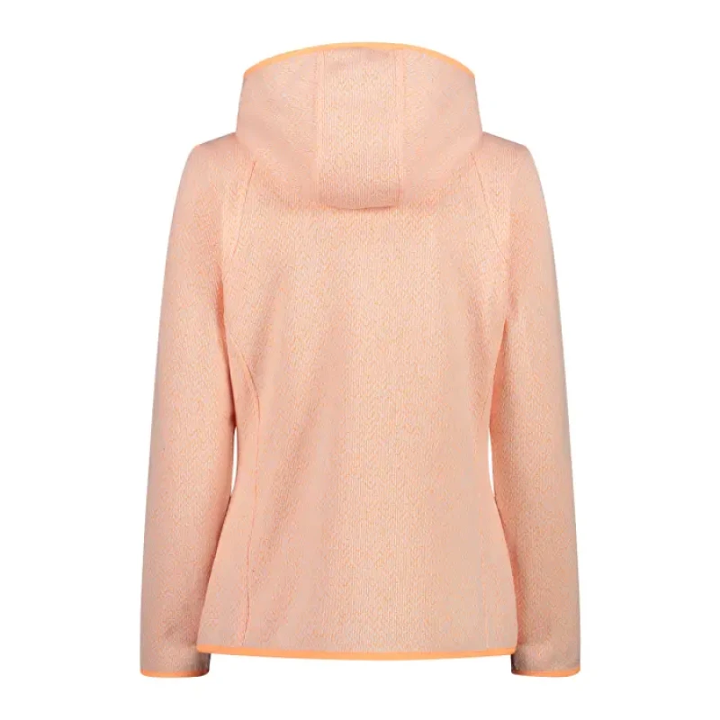 Image of Womens hooded fleece CMP Orange Female 3XL
