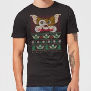 Image of Gremlins Ugly Knit Mens Christmas T-Shirt - Black