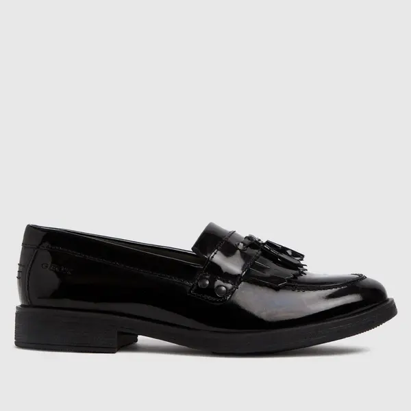 Image of Geox Black j agata Girls Junior shoes Black UK 1.5 (EU 34)