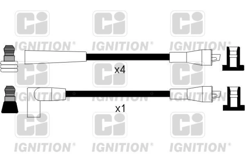 Image of QUINTON HAZELL Ignition lead set QUINTON HAZELL XC1071