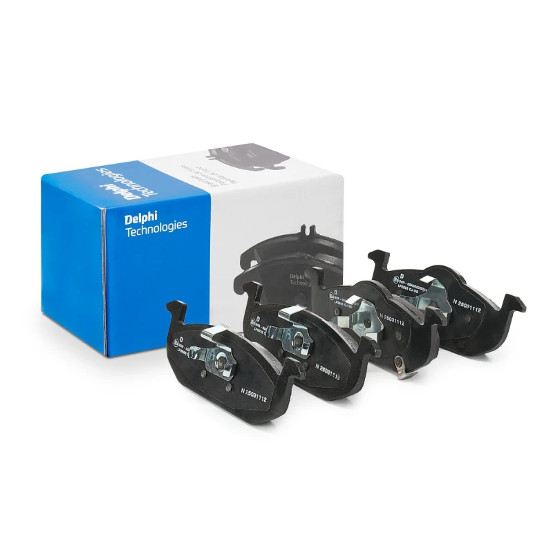Image of DELPHI LP2695 Brake pad set without accessories, with anti-squeak plate Brake Pad Set,disc brake (402)