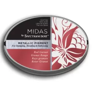 image of Midas by Spectrum Noir Metallic Pigment Inkpad - Red Garnet