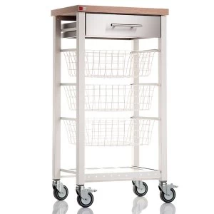 image of Hahn Onda Beech Kitchen Trolley