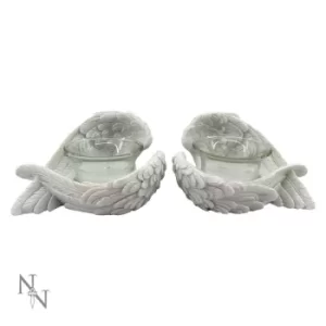 image of Angel Wings (set of 2) Tealights