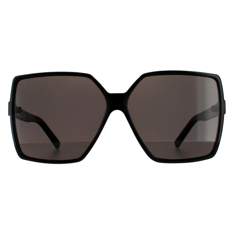 Image of Saint Laurent Square Black Grey Sunglasses Black female