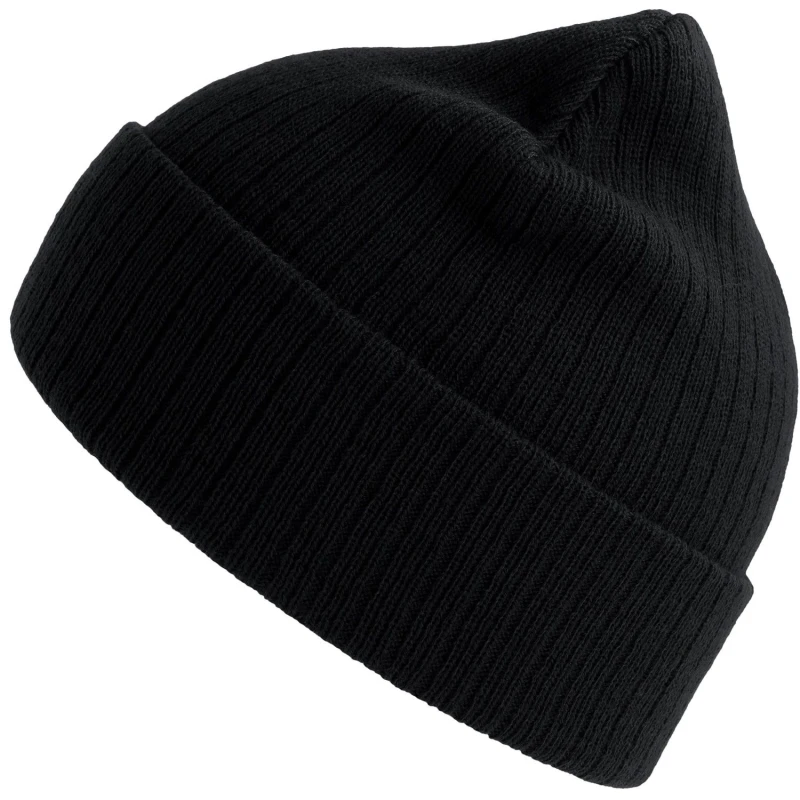 Image of Atlantis Atlantis Men Rio Ribbed Beanie in Black One Size Male 5063470815227
