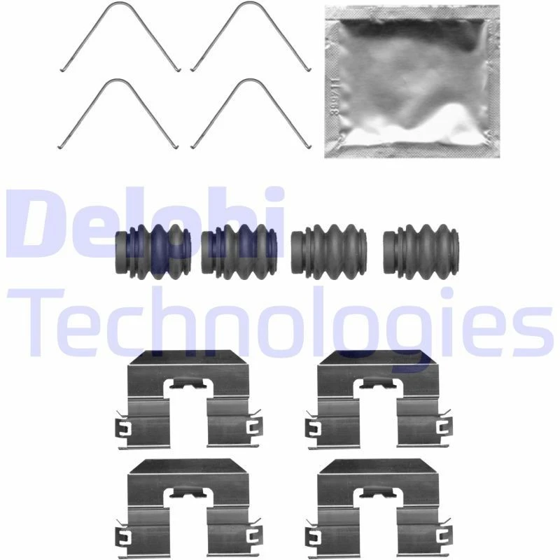Image of DELPHI Brake pad fitting kit DELPHI LX0706