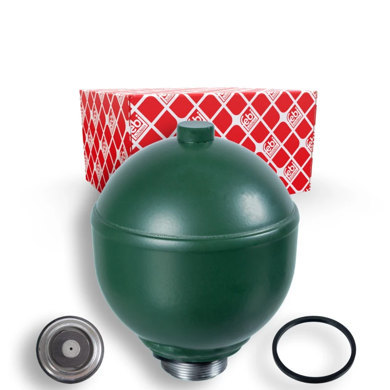 Image of FEBI BILSTEIN 23792 Pressure Accumulator Front Axle Right Suspension Sphere,pneumatic suspension (1718)