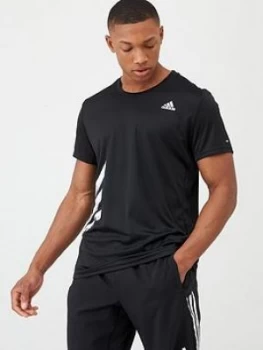 Image of Adidas Run It T-Shirt - Black