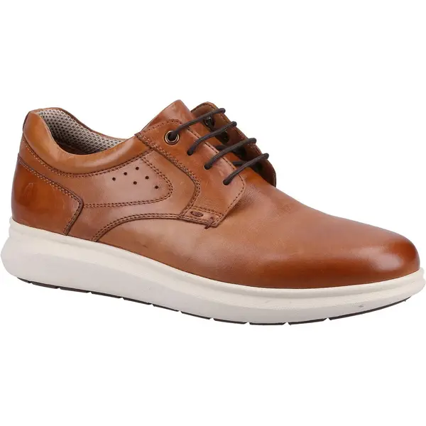 Image of Hush Puppies Mens Brett Leather Lace Up Casual Shoes - UK 6