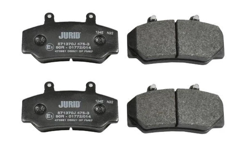 Image of JURID 571370J Brake pad set not prepared for wear warning indicator, without accessories Brake Pad Set,disc brake (402)