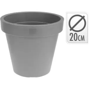 Image of Pro-Gardens Grey Rnd Flower Pot33 - Grey