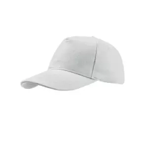 Image of Atlantis Liberty Five Buckle Heavy Brush Cotton 5 Panel Cap (One Size) (White)