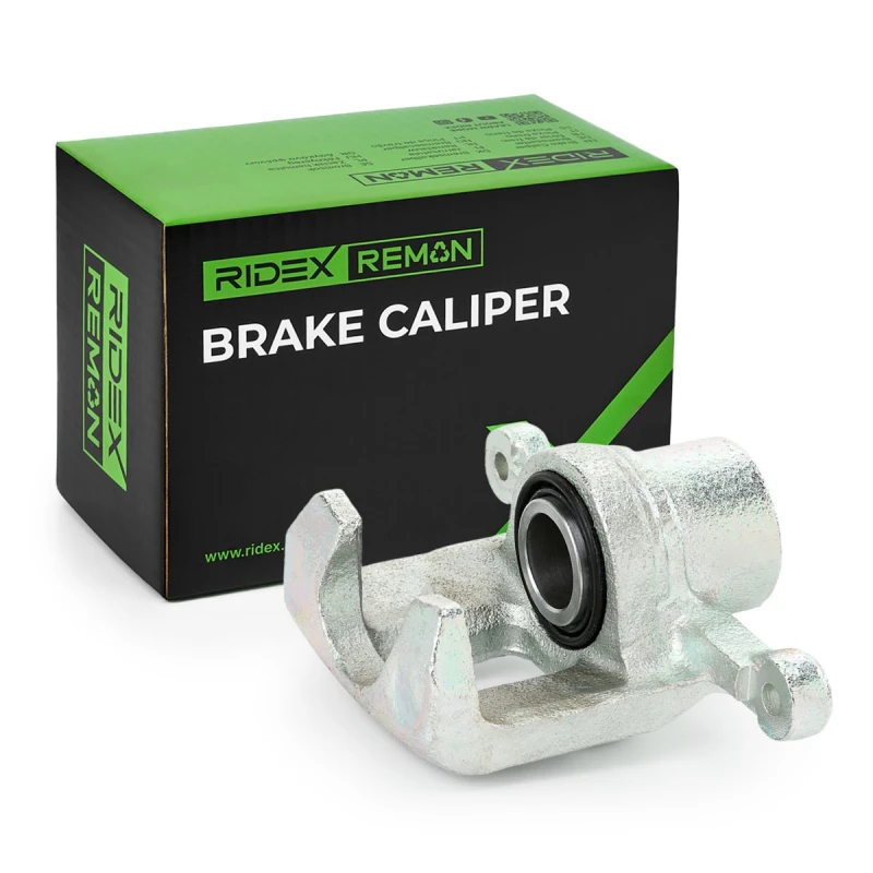 Image of RIDEX REMAN 78B0262R Brake caliper Rear Axle, without holder Grey Cast Iron Brake Caliper (78)