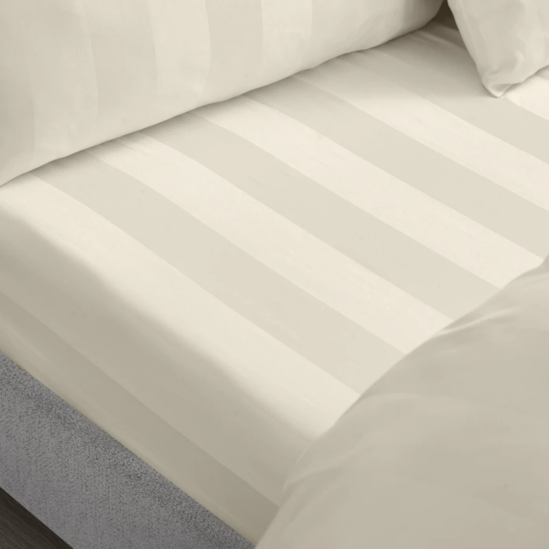 Image of Catherine Lansfield Cather So Sft Satin St 62 Cream unisex King