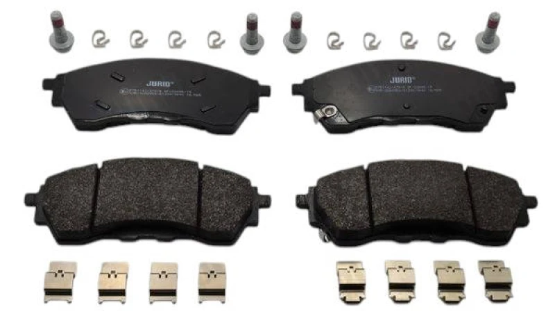 Image of JURID 575114J Brake pad set incl. wear warning contact Brake Pad Set,disc brake (402)