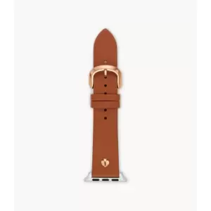 Image of Kate Spade New York Womens Leather Band For Apple Watch, 38Mm/40Mm/41Mm - Brown