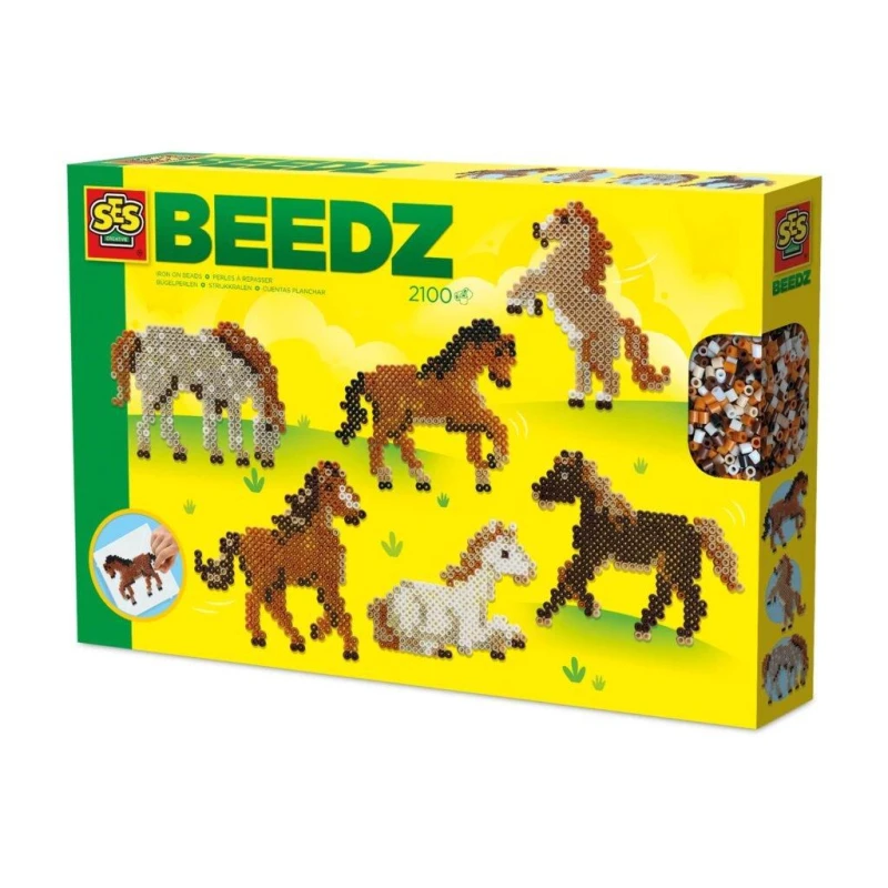 Image of SES Creative Iron on beads - Wild horses Multi unisex One Size