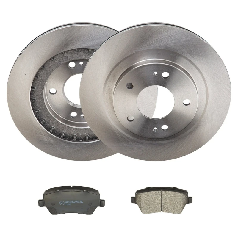 Image of RIDEX 3405B3161 Brake disc and pads set Front Axle, Brake Disc Type: Vented, excl. wear warning contact Brake Set,disc brakes (3405)