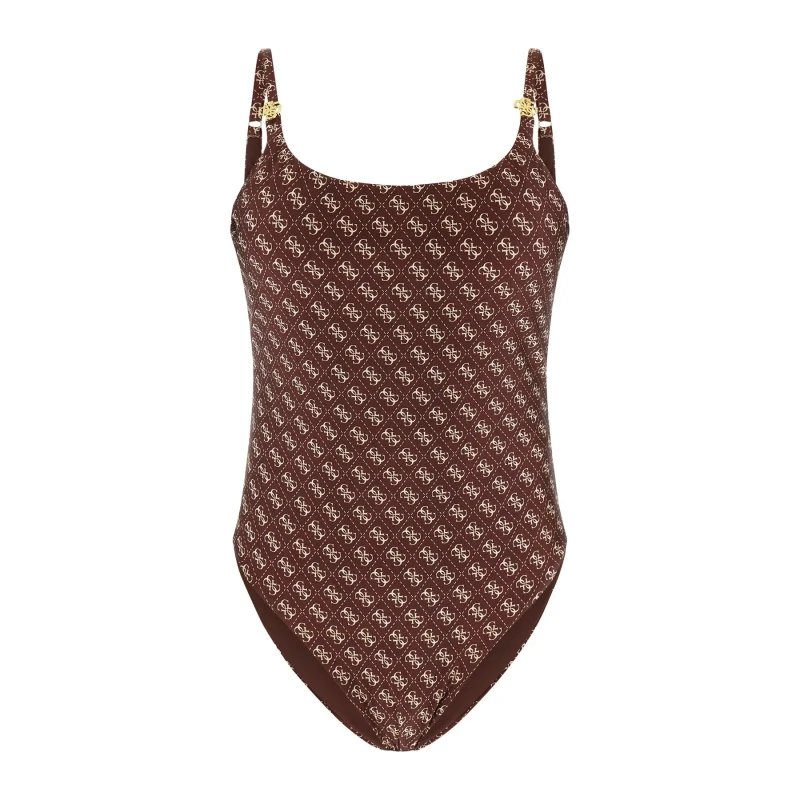 Image of Womens 1 Piece swimsuit Guess 4G Noir Female S