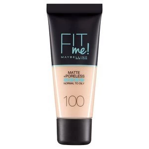 image of Maybelline Fit Me Matte and Poreless Foundation Warm Ivory