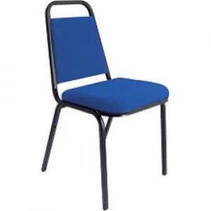 Image of Dynamic Stacking Visitor Chair Black & Blue Pack of 4