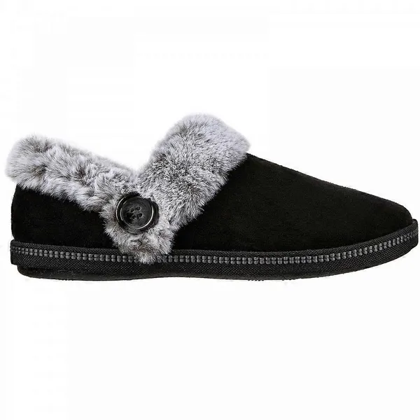 Image of Skechers Womens Cozy Campfire Fresh Toast Winter Slippers UK Size 6 (EU 39) Black SKE2331-BLK-6