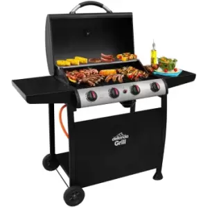 Image of Dellonda - DG15 Gas bbq Grill 700 x 420mm (Black/Stainless Steel)