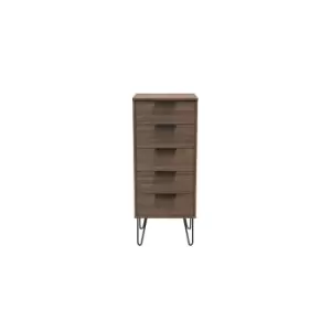 Image of Welcome Furniture Hirato 5 Drawer Locker - Carini Walnut