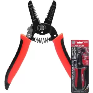 image of Precision Wire Stripping Crimping Crimper Cutting Plier Tool - Dekton