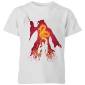 Image of Harry Potter Dumbledore Voldemort Kids T-Shirt - Grey - 11-12 Years