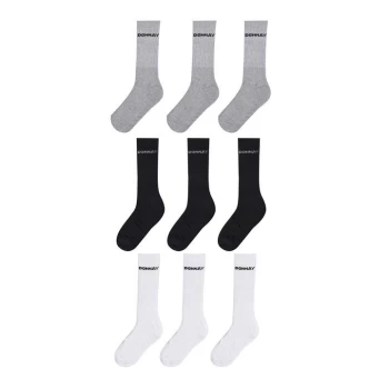 image of Donnay 10 Pack Quarter Socks Mens - Multi Asst