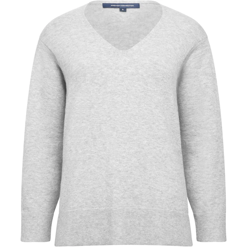 Image of French Connection Ebba Vhari Jumper - Grey Grey 6