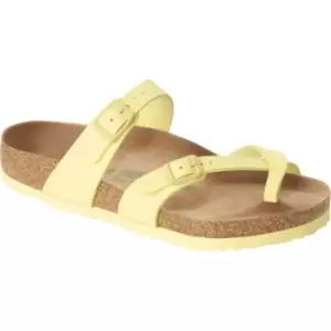 image of Birkenstock Womens Mayari Vegan Birko-Flor Nubuck Sandal Popcorn UK5 (EU38)