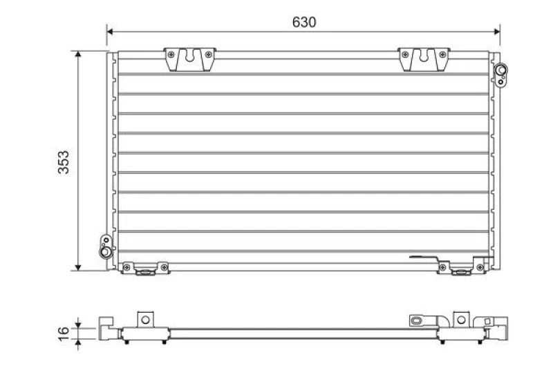 Image of Air conditioning condenser VALEO 818104