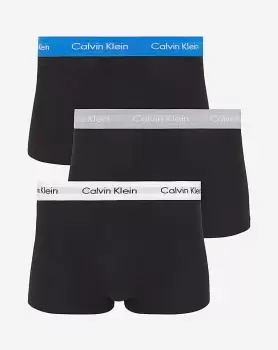 Image of Calvin Klein 3 Pack Black Stretch Trunk