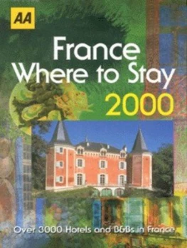 Image of France Where to Stay 2000 Book