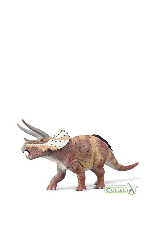 Image of CollectA Triceratops Dinosaur Toy with Movable Jaw Dusty Pink unisex