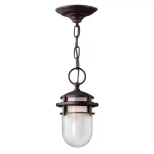 Image of IP23 1 Bulb Chain Lantern Victorian Bronze LED E27 60W