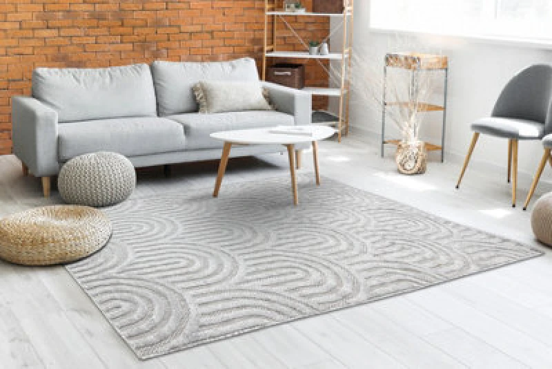 Image of RugsX Carpet Santo Sisal 0537 Geometric Grey 80X150 Cm
