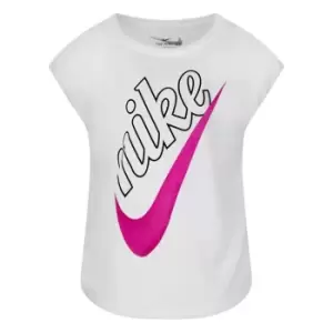 Image of Nike AOP Boxy Short Sleeve T Shirt - White